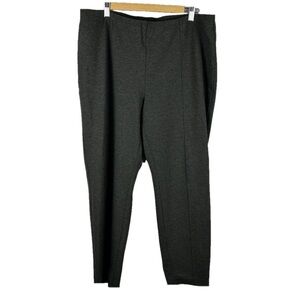 J. Jill Ponte Slim Leg Pull On Charcoal Grey Pants XL